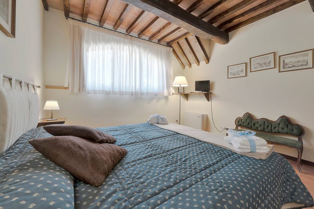 One of the 2 bedrooms (each bedroom has got its own bathroom)