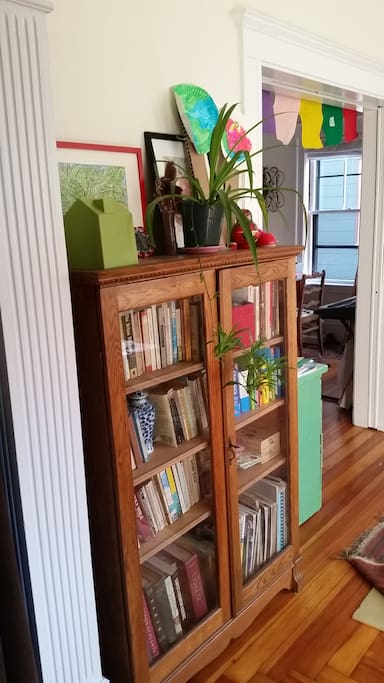 You are welcome to read books while you are staying here.