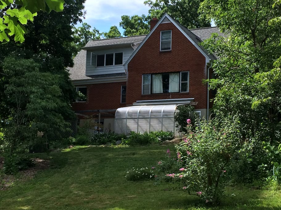 South side of house