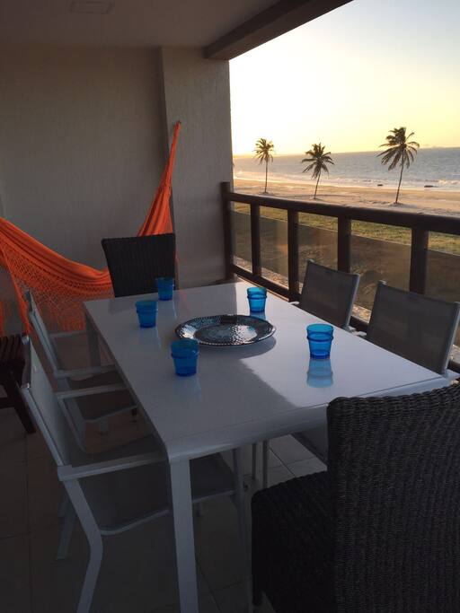 Beach front patio