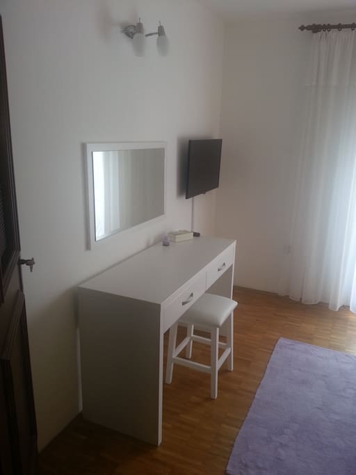Bedroom - Beauty corner, mirror, SAT TV