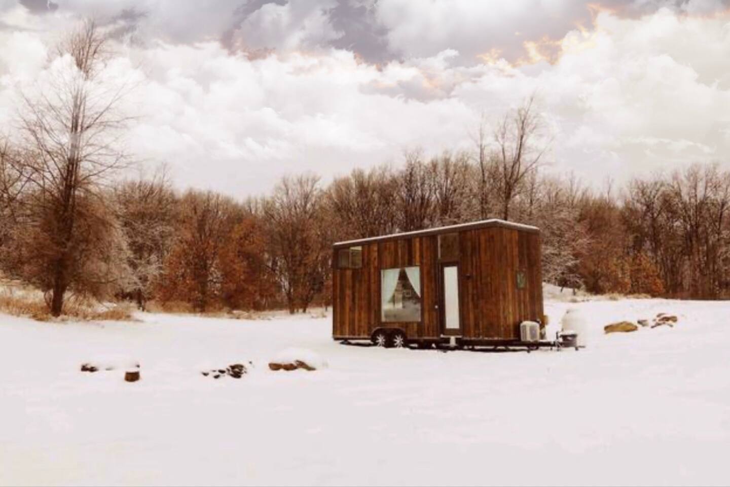 Exterior on a Snowy Day