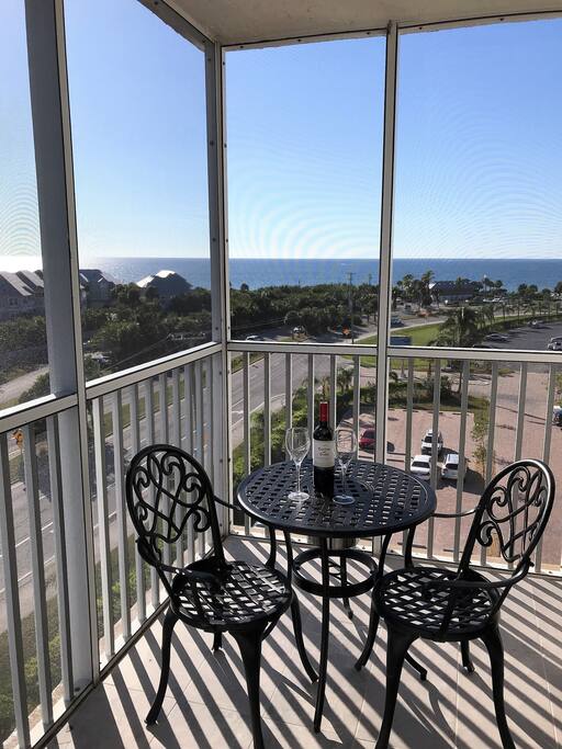 Balcony with full ocean view -relax and watch a fabulous sunset every evening
