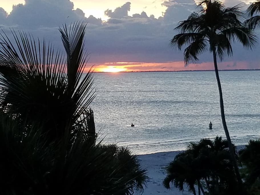 Sunset from your balcony.
