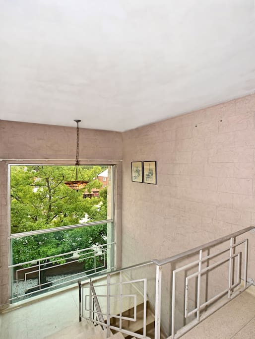 Terrazzo floors throughout property. Front entrance to property is luxurious.