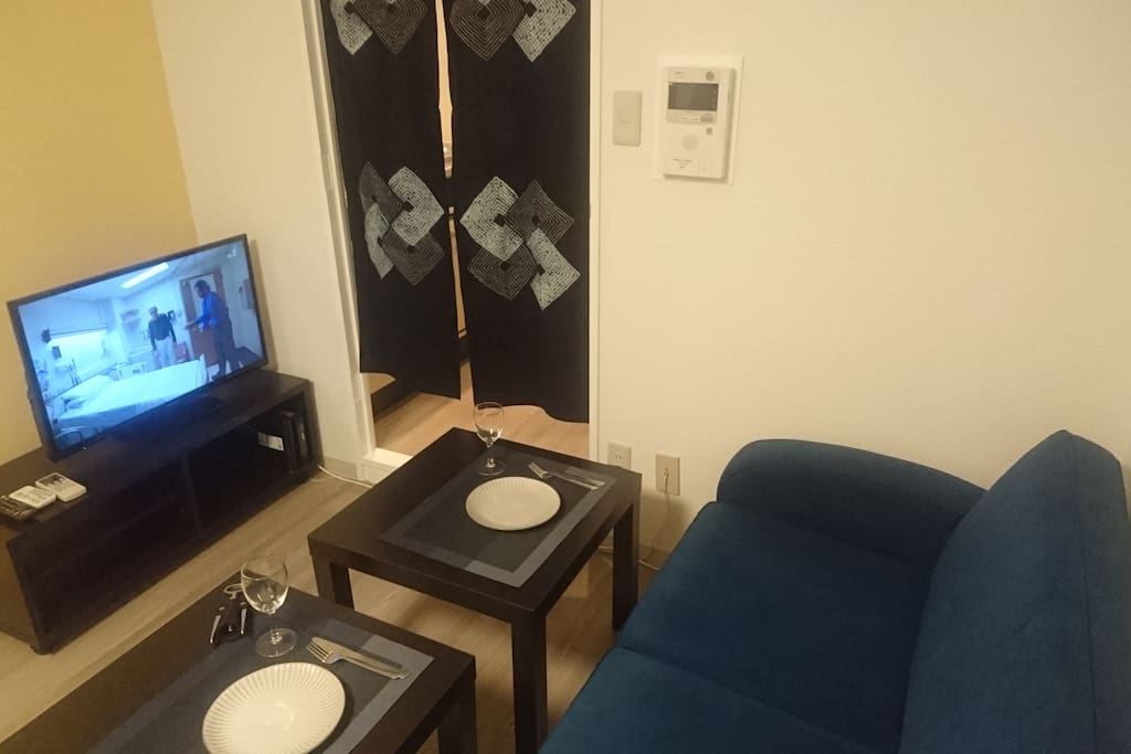 Lie back, sip glass of wine while watching TV (with Chromecast, so you can stream from your device!!)