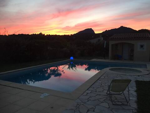 Breathtaking view of Pic Saint-Loup!