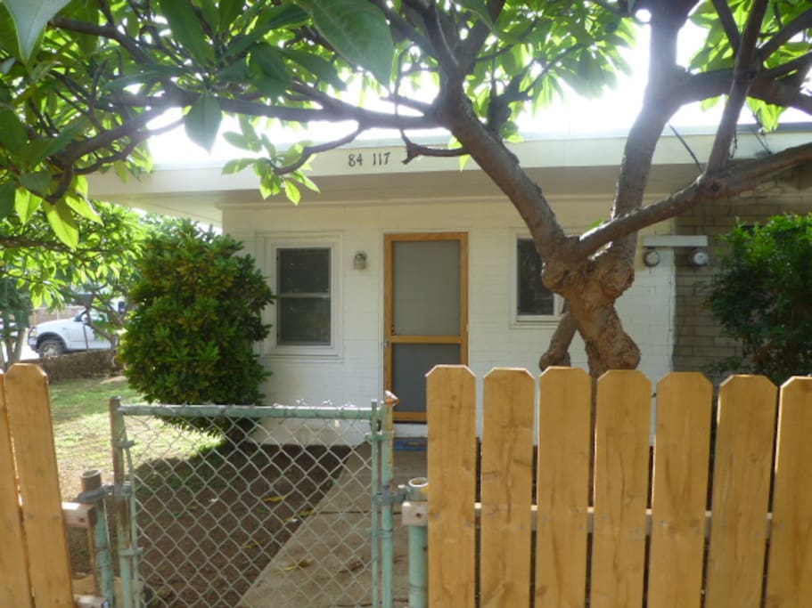Front gate and entrance view