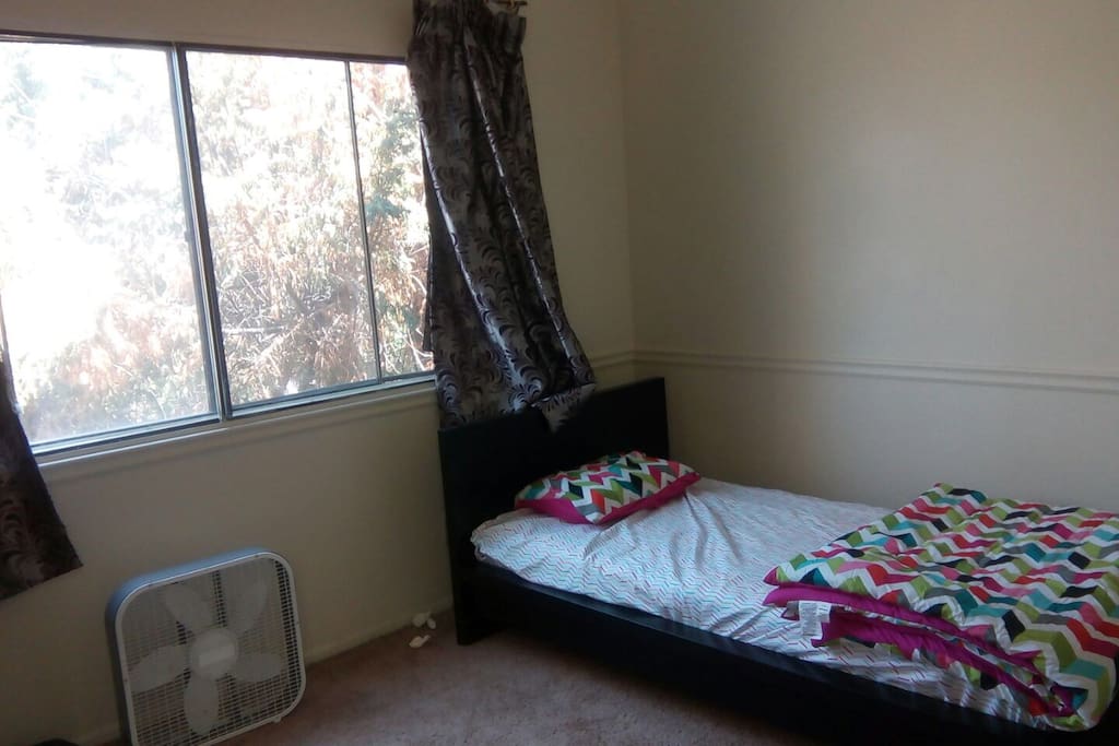 Twin bed with mattress
