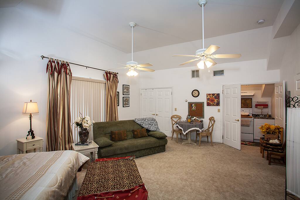 Larger than most city apartments, plenty of room to de-stress.
