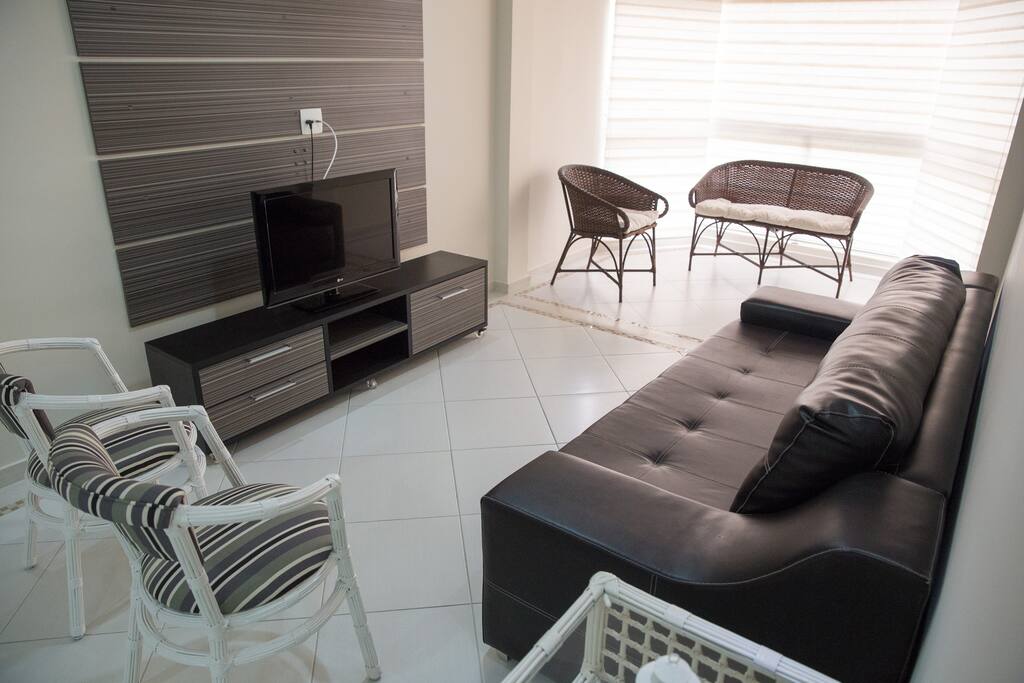 Sala com varanda integrada