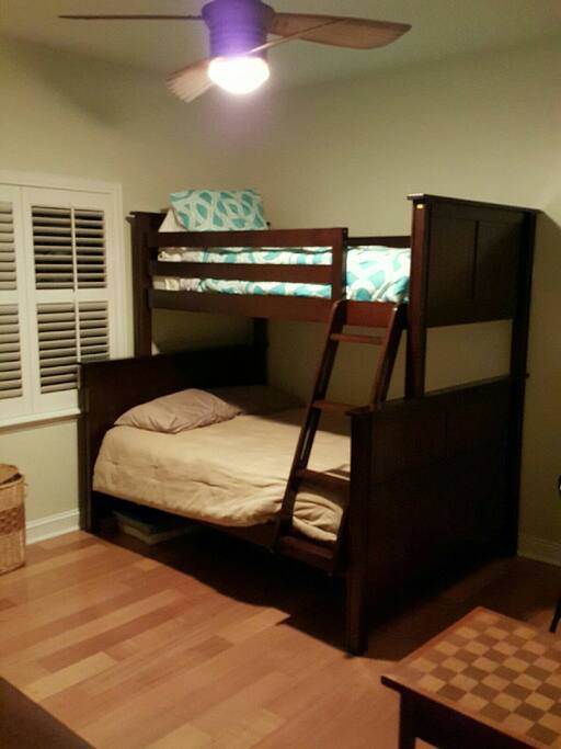 Room view! Tough to show from the doorway, but it's a nice comfy room!
☺