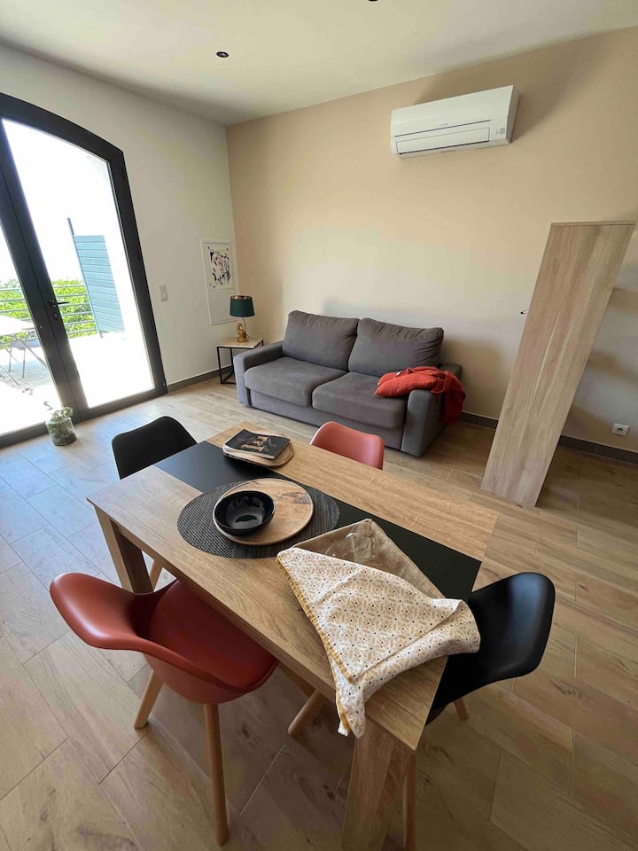 Superbe F2 En Rez De Villa Vue Mer Avec Piscine (1 - Serra-di-Ferro