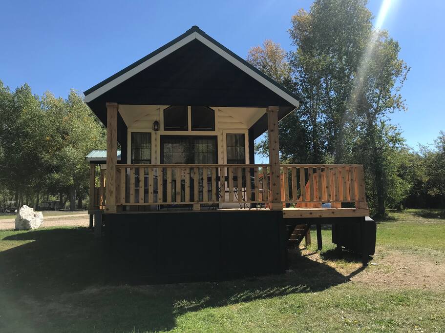 Back Deck of Cabin it faces NW