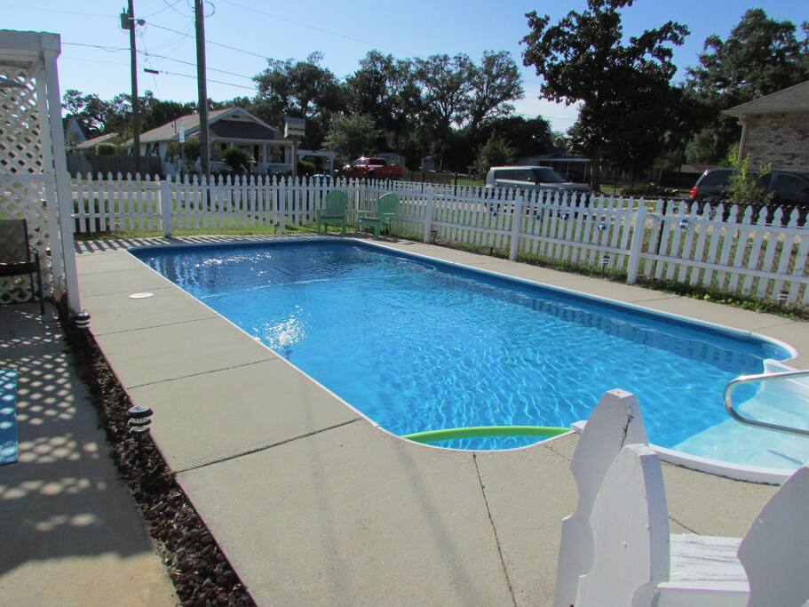 Relax around the pool.