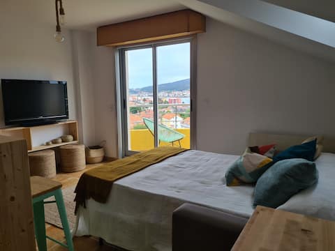 APARTMENT IN CORCUBION WITH VIEW AND POOL