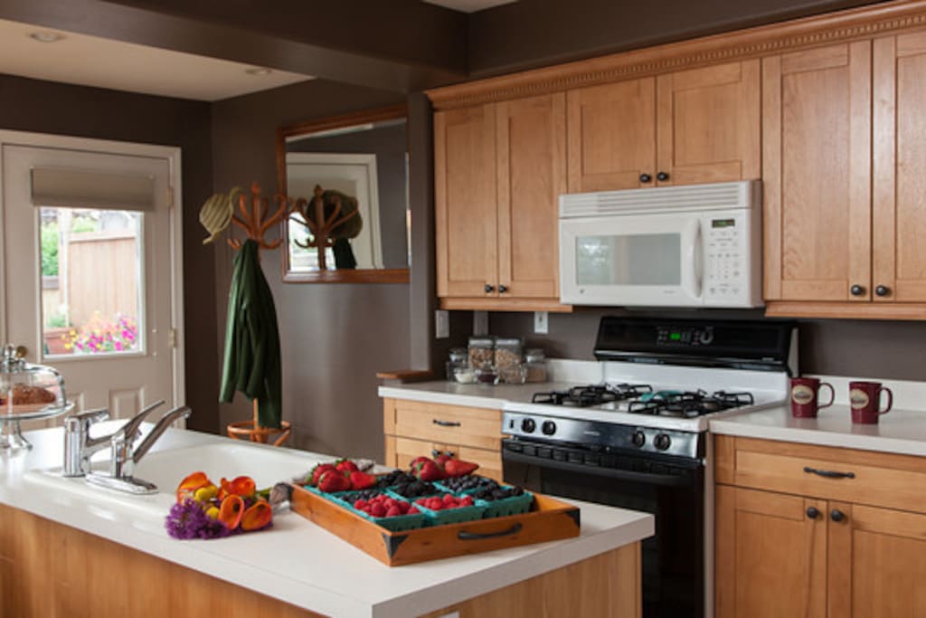 Cottage Kitchen stocked with a healthy breakfast