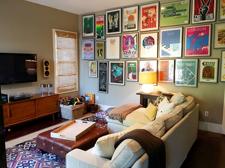 The music room. Additional downstairs living area.