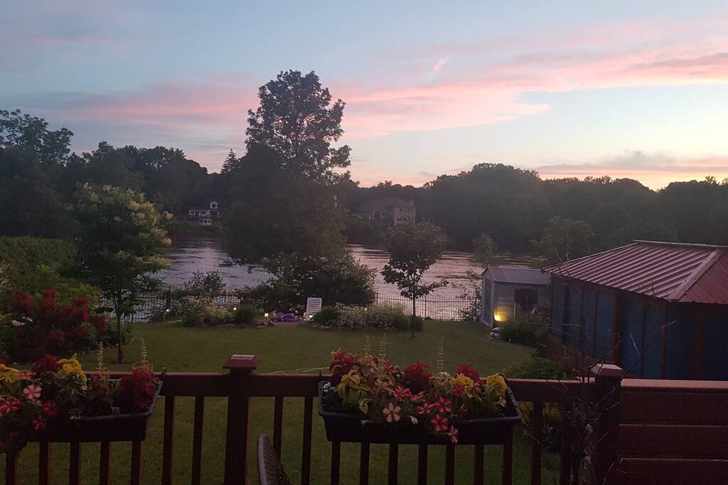 Summer Sunset View from Balcony