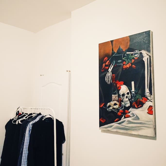 Original Artwork/Clothing storage rack