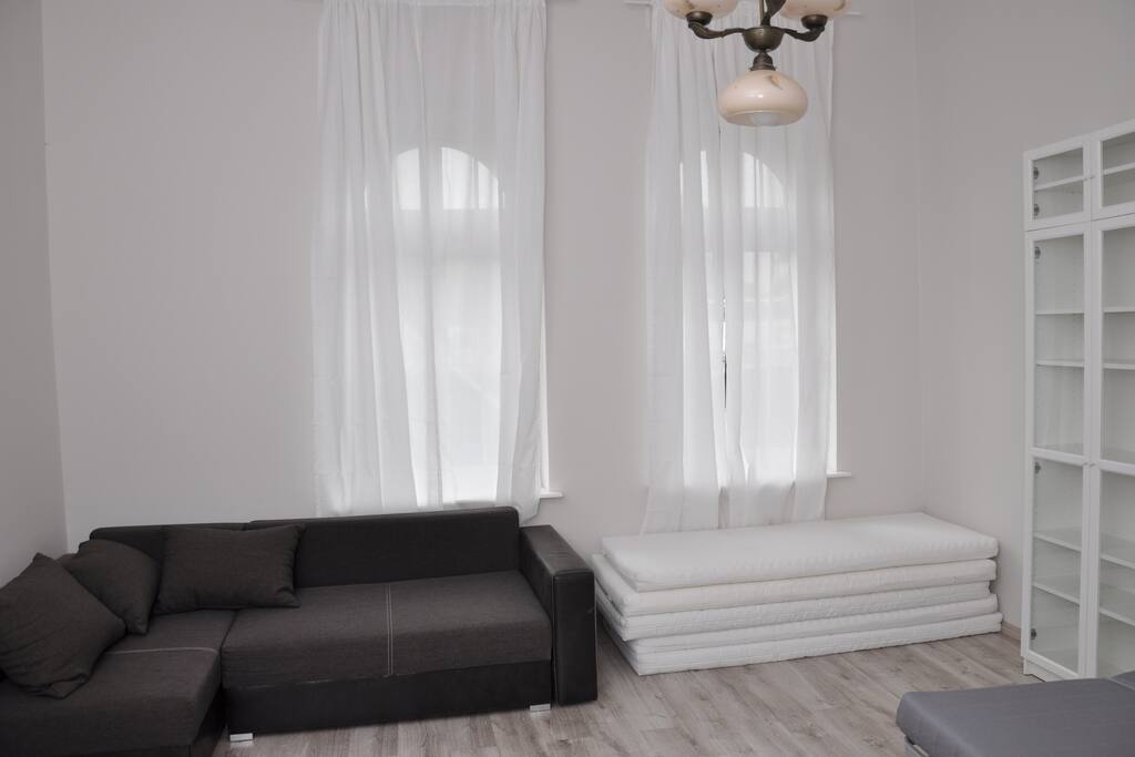 The biggest room with 2 double beds