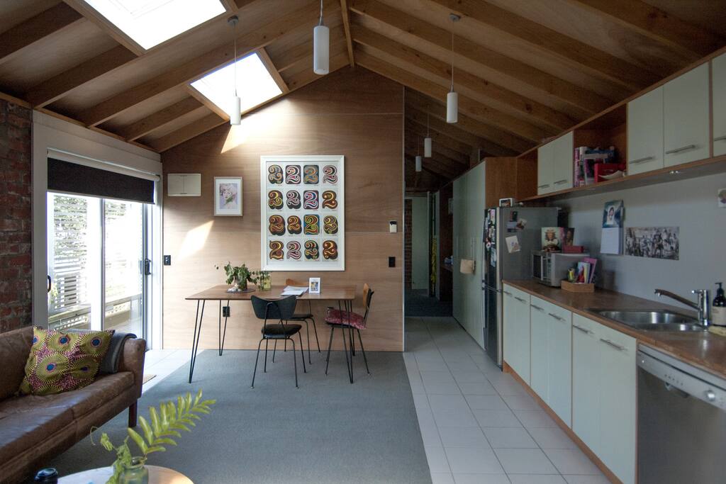 View looking from the lounge toward the bedroom