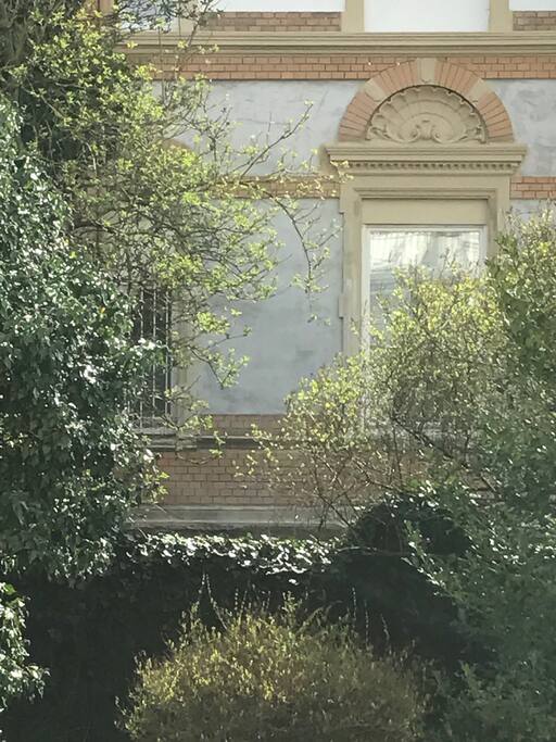 View from Garden on to the Studio Moderne