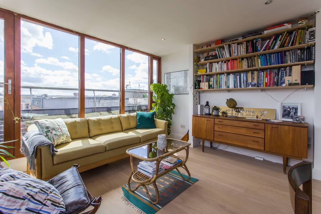 Relax in our bright and beautiful living room