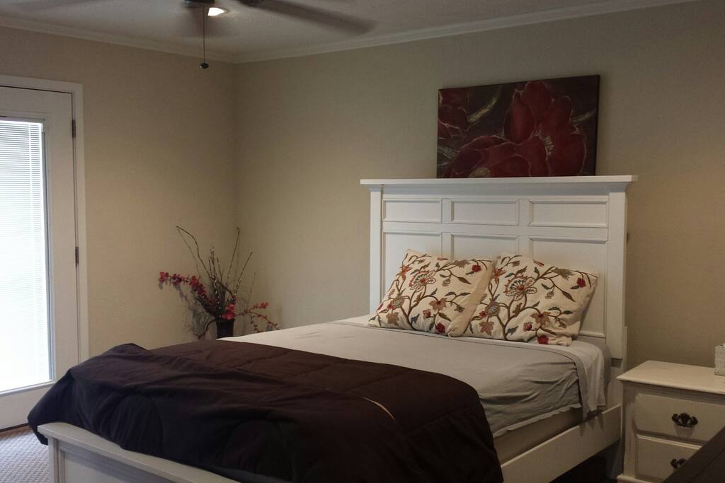 if Master BR not available, a Rather large garage converted bedroom with closet, bookshelves, work desk. Even though it appears unavailable on calendar, the garage bedroom is actually available from May 24, 2016 until June 18, 2016. Just message me if you're interested in the room.