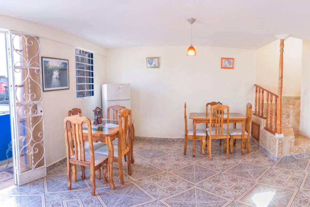 Living and dining room