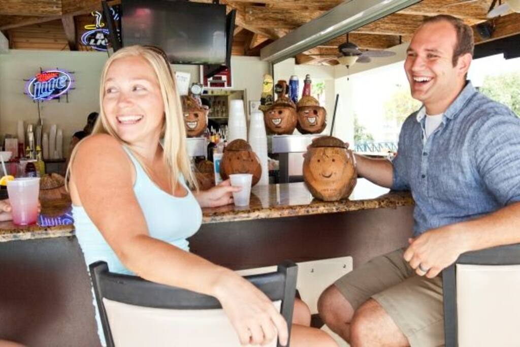 bar at pool area