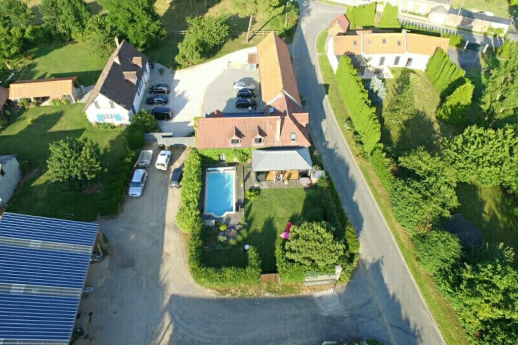 La maison vue du ciel