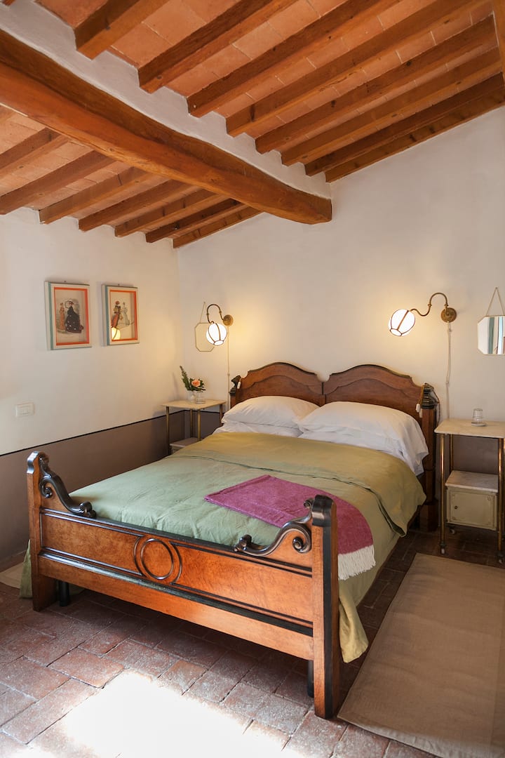 ห้องเตียงคู่สีเขียว