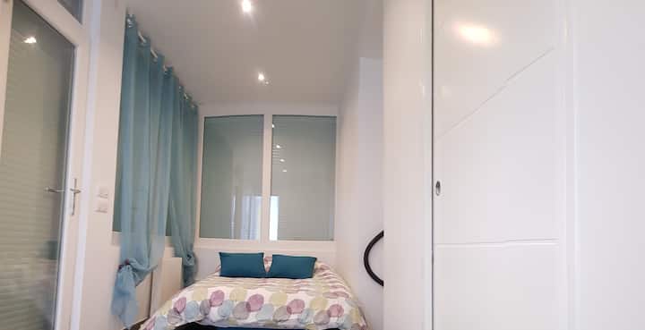 Spálňa - loggia - priestor na 2 noci