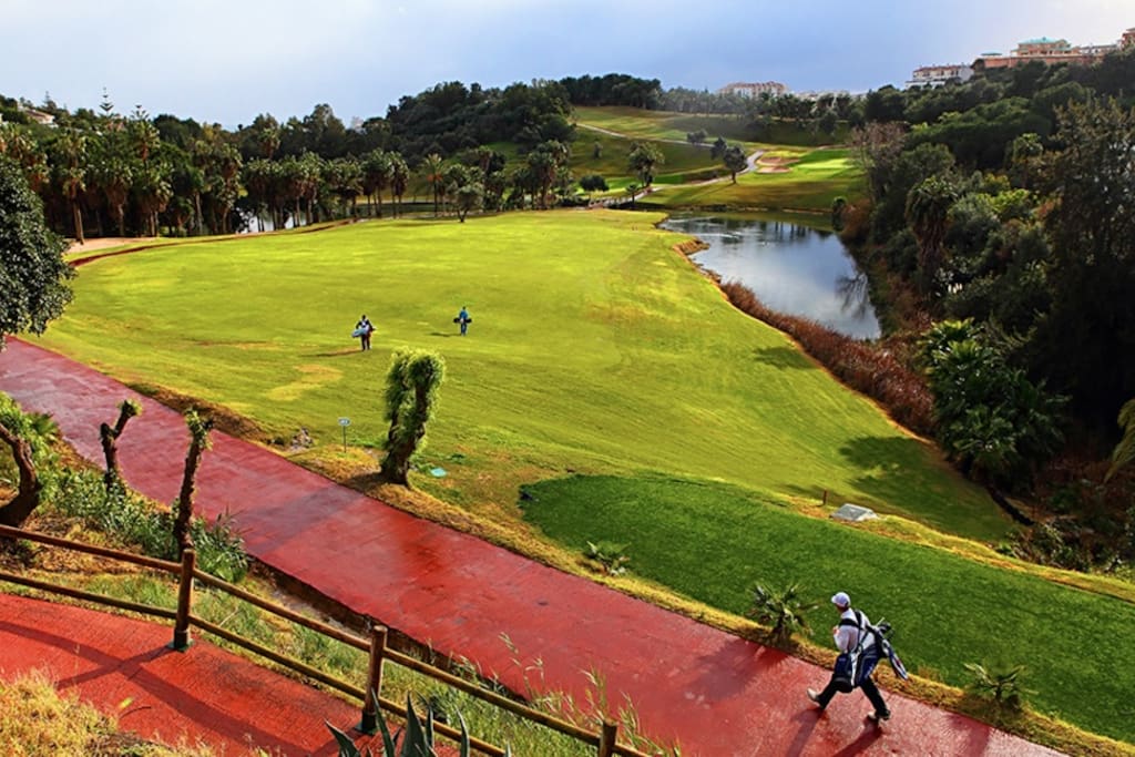 Just 10 minutes walking, is the “Golf Course of Torrequebrada” considered one of the best in Europe