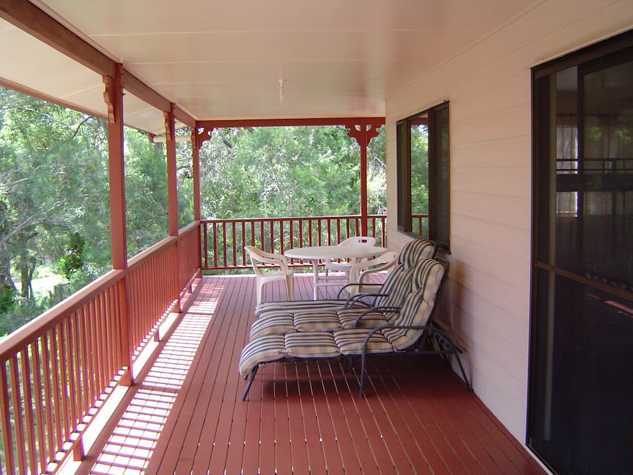 Upper Level verandah sunlounges