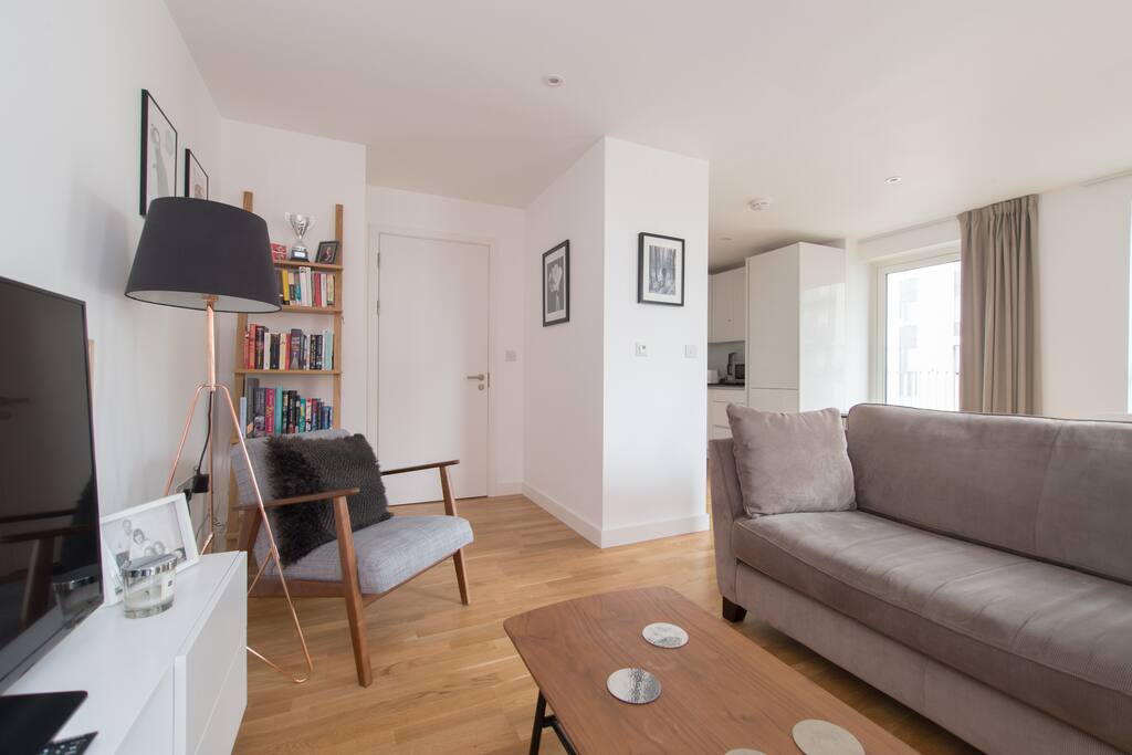 Open plan living and dining area