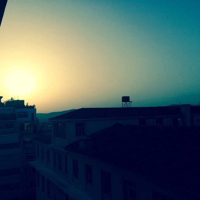 Sunset from the living room