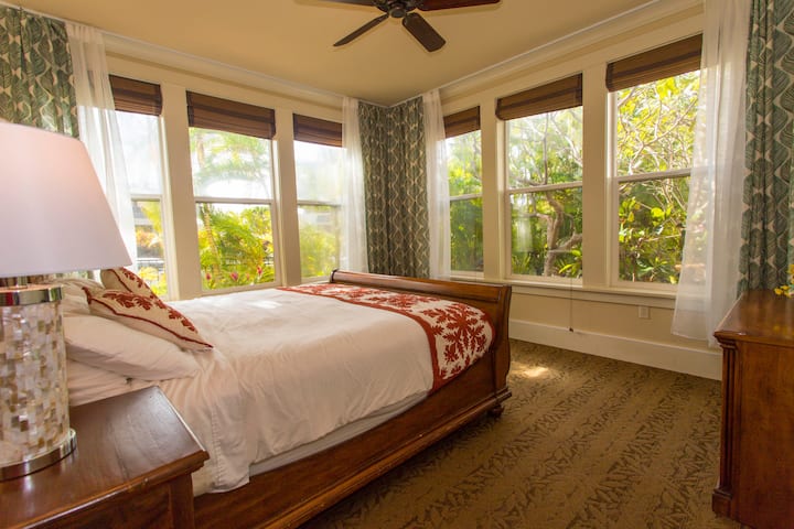 Open up the curtains to enjoy the lush garden