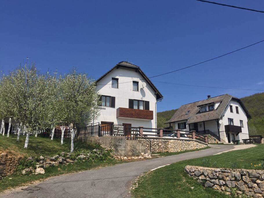 View on the house from the road