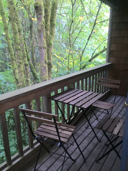 View from private deck off the Wildwood Room.
