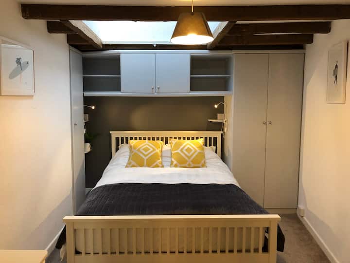 St Helen's Bedroom. Downstairs with a king sized bed