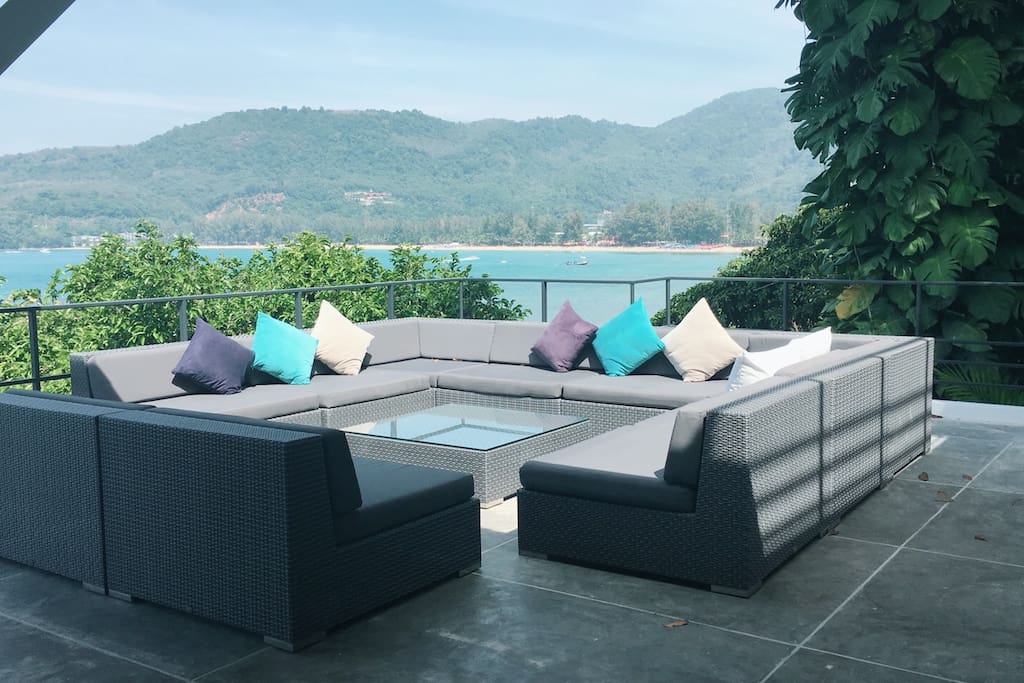 Terrace overlooking the sea