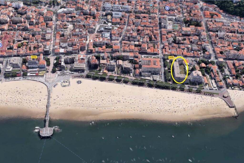 Emplacement de la résidence 1ere ligne