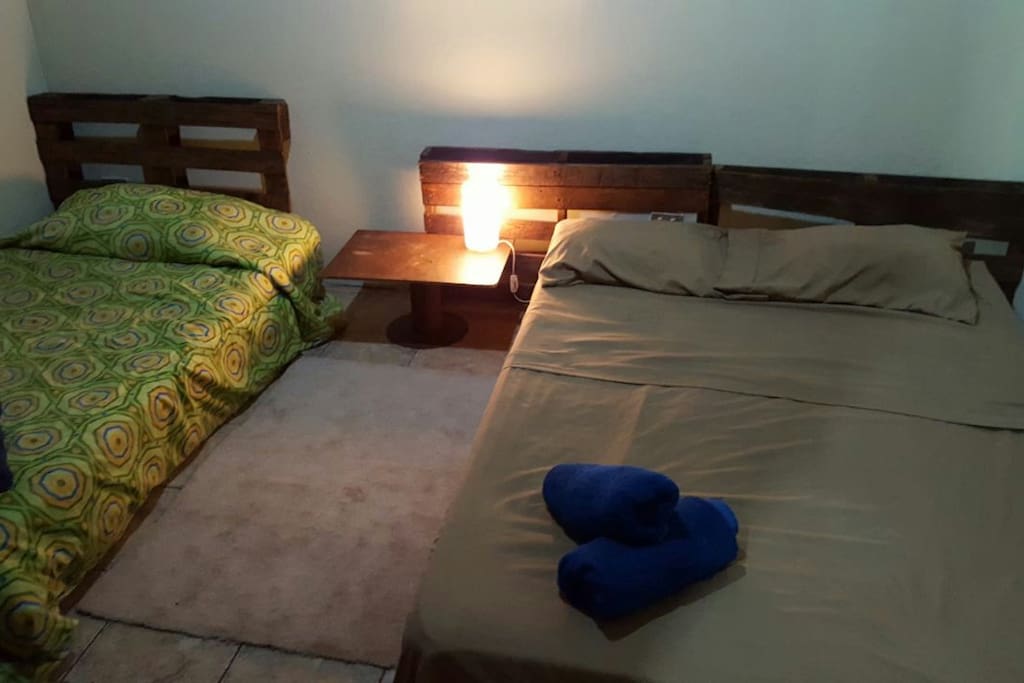 El frente de la habitación