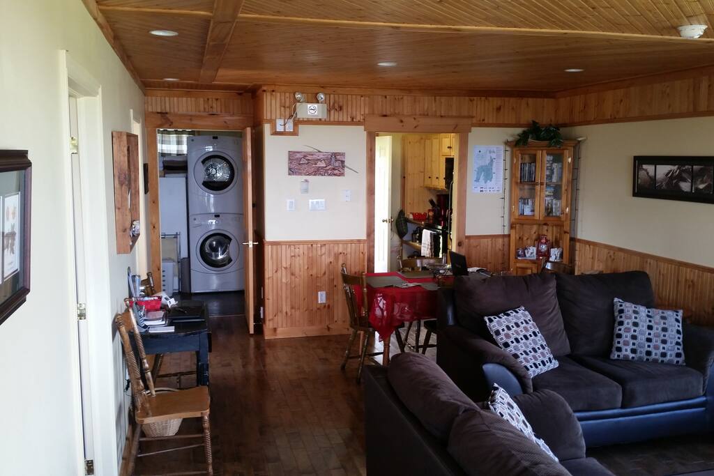 The living space of the Cottage includes sofa and a loveseat.
