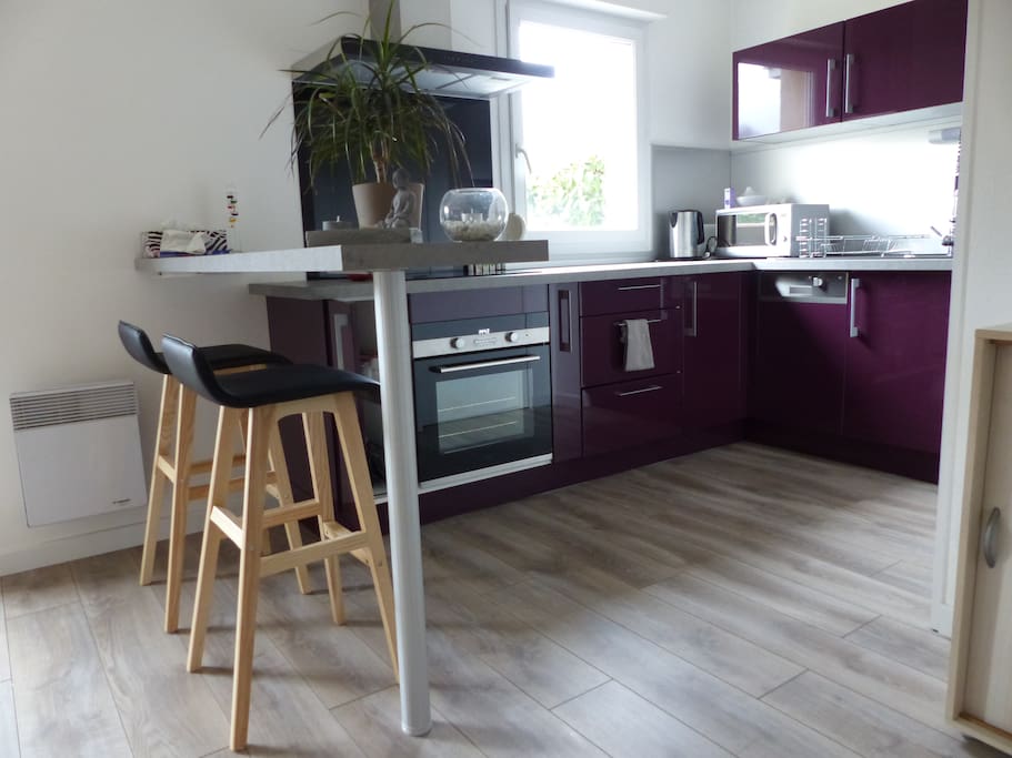 Cuisine américaine avec bar