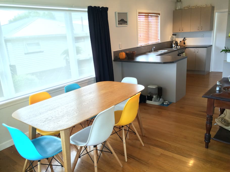 Kitchen, dining area