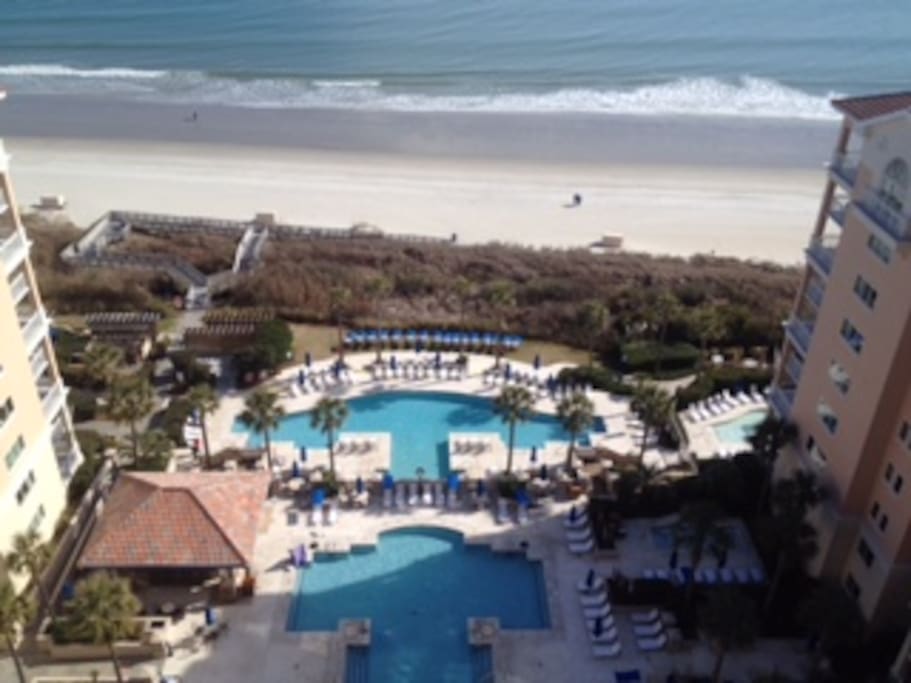 Outdoor pool at ocean front