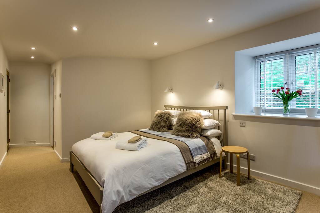 Large contemporary bedroom